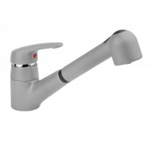 Rolya Sand Beige Kitchen Sink Mixer Tap with pull-out sprayer