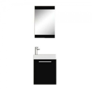 Small Black Bathroom Cabinet Vanity 