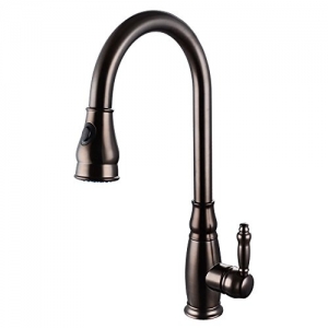 Rolya Pull Out Sprayer Nickle Brushed Kitchen Faucet Mixer Taps
