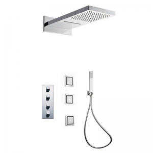 Rolya Luxurious Waterfall and Rain Shower Set In Chrome